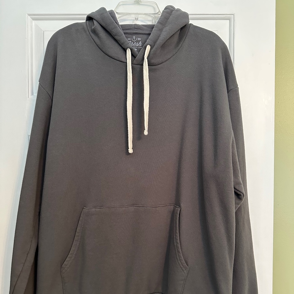 Men’s Gray Fresh Clean Tees Hoodie - Size 2XL